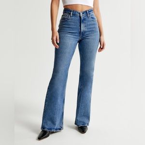 Abercrombie Curve Love High Rise Vintage Flare Jeans